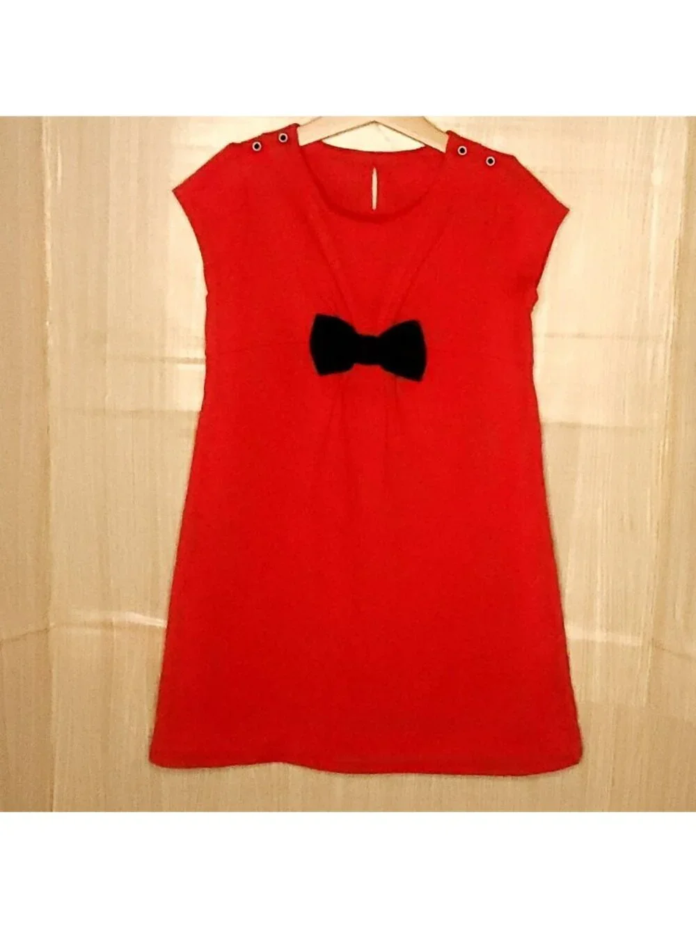 Olivia For Gymboree Girls Red Short Sleeve Knit Dress 7